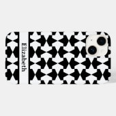 クラシック白黒マムルックスのパターン名 Case-Mate iPhoneケース (裏面 (横))