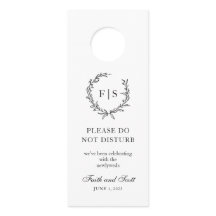 クラシック白黒モノグラムリース