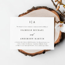 クラシック白黒モノグラム結婚ズ