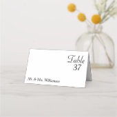 クラシック白黒ラヴ結婚ズ プレイスカード (正面)