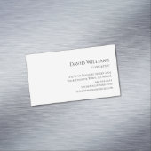 クラシック白黒企業のプロフェッショナル マグネット名刺 (インサイチュ)