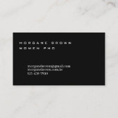 クラシック白黒名刺 名刺 (裏面)