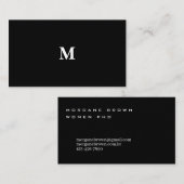 クラシック白黒名刺 名刺 (正面/裏面)