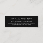 クラシック白黒大学院ネットワーク コーリングカード (裏面)