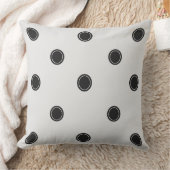 クラシック白黒水玉模様枕 クッション (ブランケット)