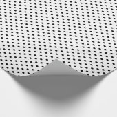 クラシック白黒水玉模様 ラッピングペーパー (角)