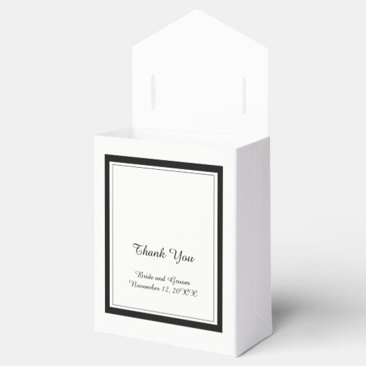 クラシック白黒結婚の フェイバーボックス (オープン)