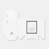 クラシック白黒結婚の フェイバーボックス (折り畳みなし)