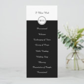 クラシック白黒結婚式 プログラム (スタンド正面)