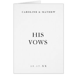 クラシック白黒誓結婚カード予約