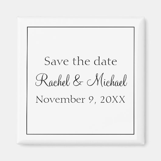 クラシック白黒 マグネット (正面)