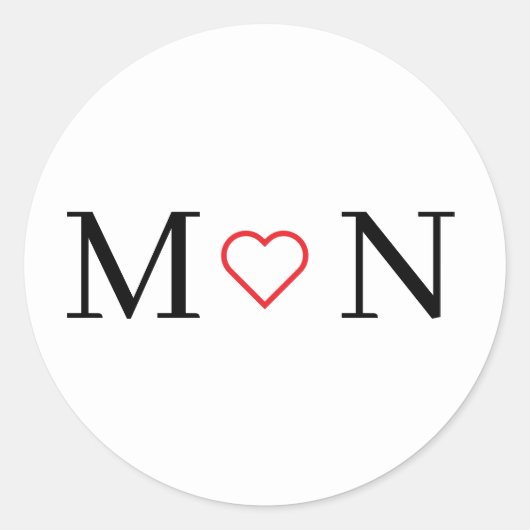 クラシック白黒 ラウンドシール (正面)