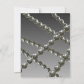 クラシック真珠の返信カード 出欠カード (裏面)