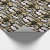 クラシック石の石動揺して素朴な石 ラッピングペーパー (角)