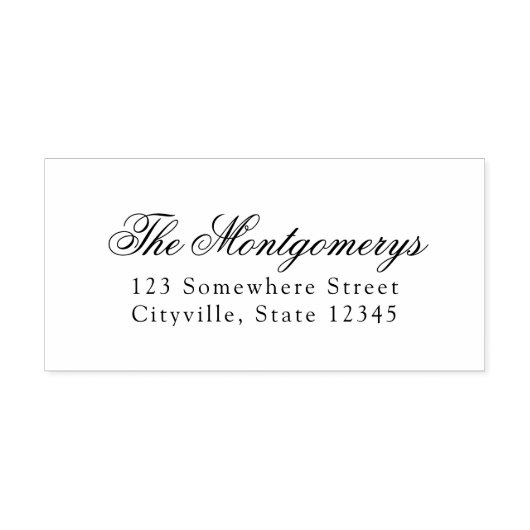 クラシック硬化性差出人住所 ラバースタンプ (インプリント)