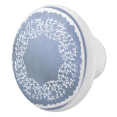 クラシック磁器ブルーとホワイトレース セラミックノブ (右)