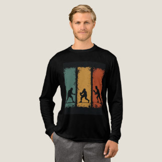 クラシック空手シルエット長袖Tシャツ トライブレンドTシャツ