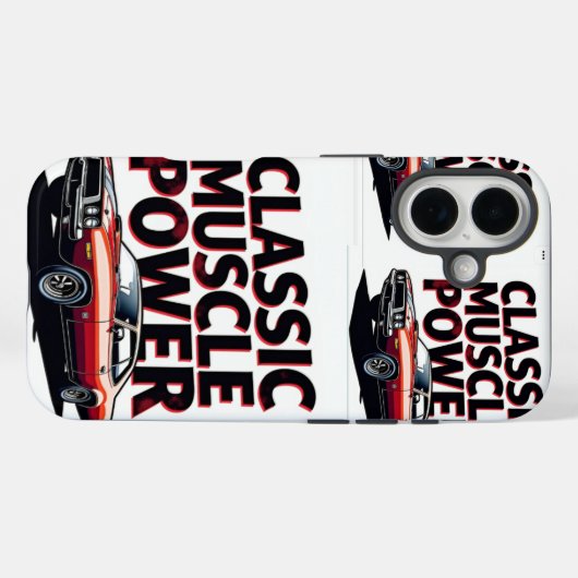 クラシック筋力 Case-Mate iPhoneケース (裏面 (横))
