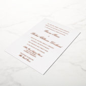 クラシック箔結婚式招待状 箔招待状 (回転した状態)