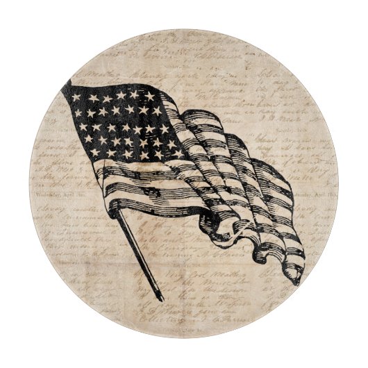 クラシック米国国旗 カッティングボード (正面)