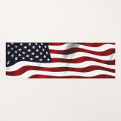 クラシック米国国旗 ヨガマット (正面(横))