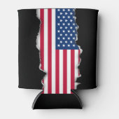 クラシック米国国旗 缶クーラー (正面)