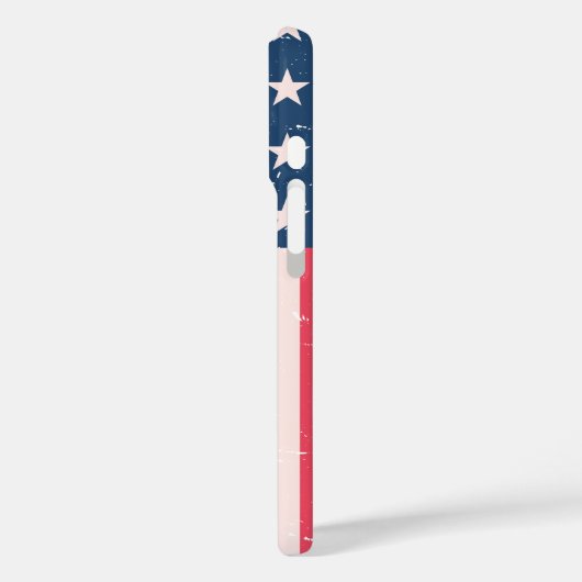 クラシック米国旗グランジ Case-Mate iPhoneケース (裏面 / 左)