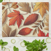 クラシック紅葉 キッチンタオル (折り畳み)