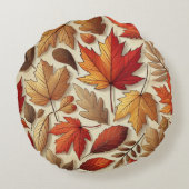 クラシック紅葉 ラウンドクッション (裏面)