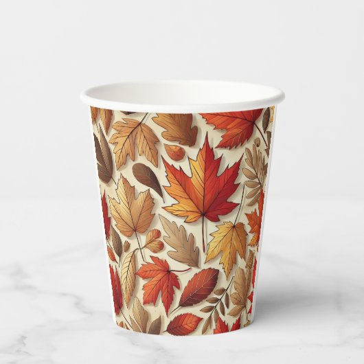 クラシック紅葉 紙コップ (裏面)