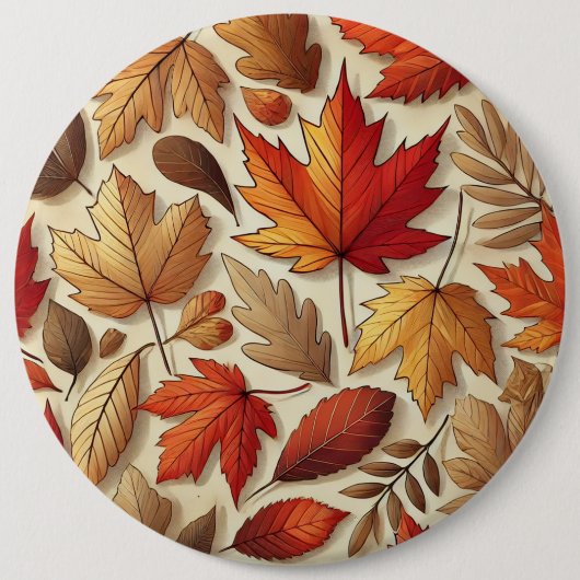 クラシック紅葉 缶バッジ (正面)