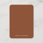 クラシック素朴テラコッタQRコードウェディングRSVP エンクロージャーカード (裏面)