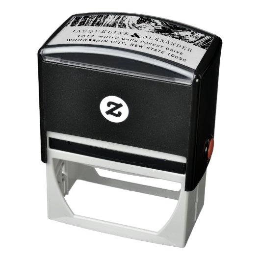 クラシック素朴モダン木目冬の結婚式 セルフインキングスタンプ (商品)