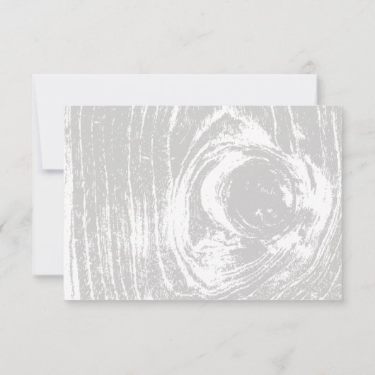 クラシック素朴モダン木目冬の結婚式 出欠カード (裏面)