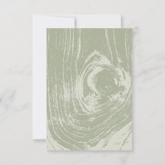 クラシック素朴モダン木目春の結婚式 出欠カード (裏面)