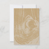 クラシック素朴モダン木目秋の結婚式 出欠カード (裏面)