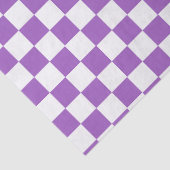 クラシック紫と白のパタ市松模様にーン 薄葉紙 (詳細)