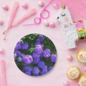 クラシック紫リアリスティックアジサイ紙プレート ペーパープレート (パーティー)