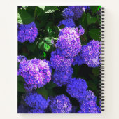 クラシック紫色のリアルあじさいスパイラルノート ノートブック (裏面)