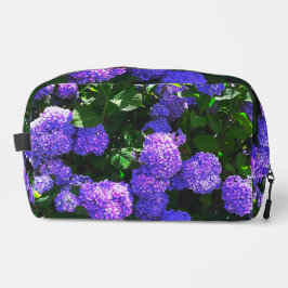 クラシック紫色のリアルあじさいトイレタリーバッグ ドップキット