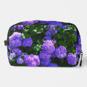 クラシック紫色のリアルあじさいトイレタリーバッグ ドップキット (正面)
