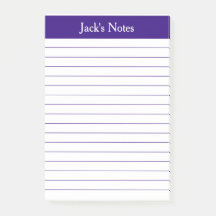 クラシック紫色の裏地パーソナライズされた