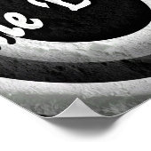 クラシック終了クレジット – B&W ポスター (角)