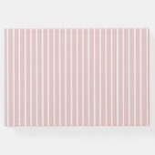 クラシック結婚のゲストブックピンク ゲストブック (裏面)