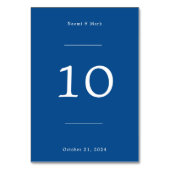 クラシック結婚の テーブルナンバー (裏面)