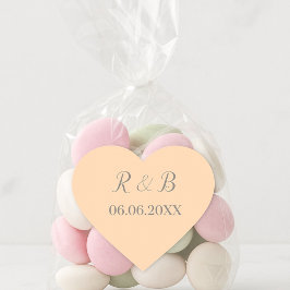 クラシック結婚の ハートシール