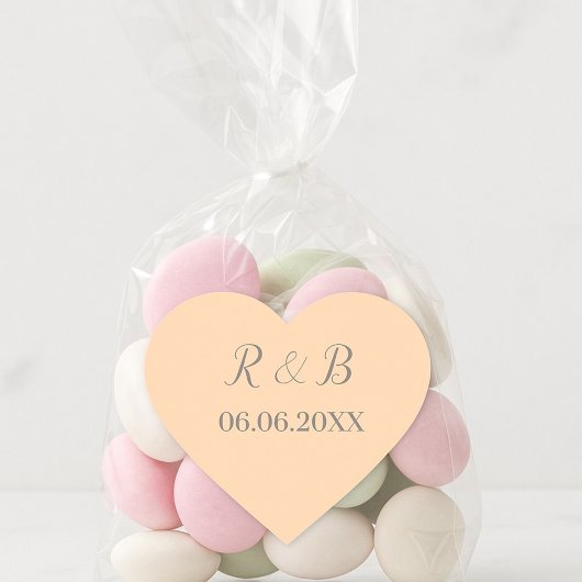 クラシック結婚の ハートシール