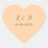 クラシック結婚の ハートシール (正面)