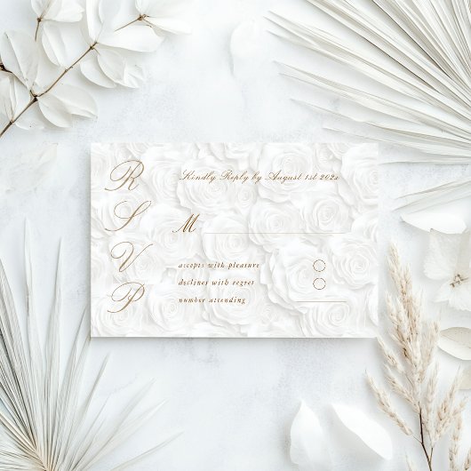 クラシック結婚の 出欠カード