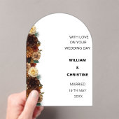 クラシック結婚カード アクリル招待状 (インサイチュ (ポータブル))